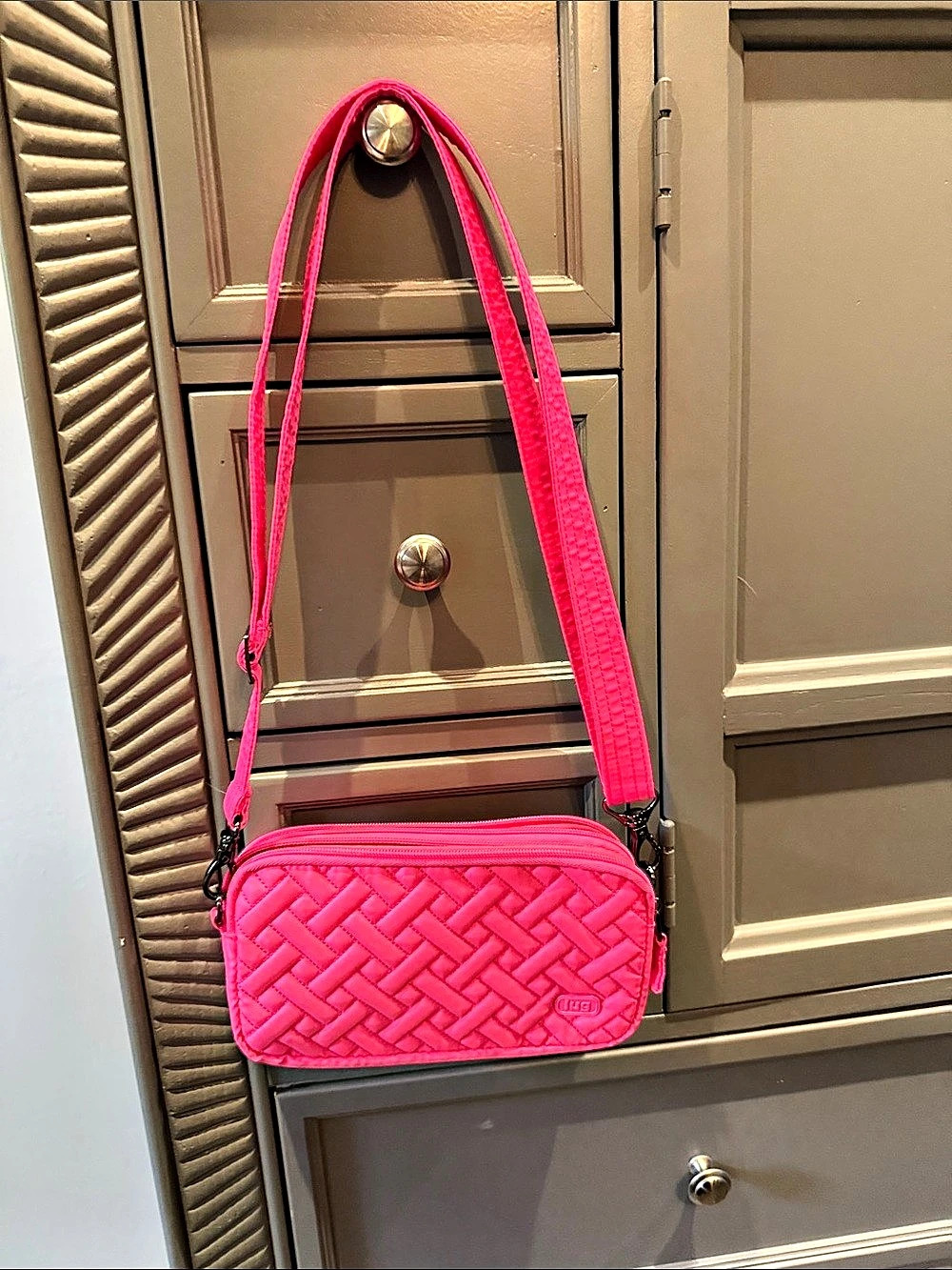Lug Coupe XL Convertible Crossbody Bag Pink, Brand new
